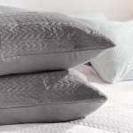 Classic Embossed Pillowcase Standard Pair Grey