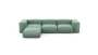 Four Module Chaise Sofa - Velvet - Mint - 314CM X 199CM