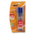 BIC Crystal Ball Pen Medium 1MM - 7 Pack - Blue