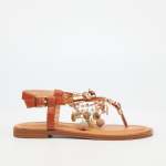 Athena 2 Flat Sandal - Tan - Tan 4