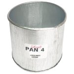 Galvanized Baking Pan 4& Round 10CM Height