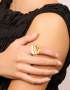 Waterproof Gold Plated Stainless Steel & Acrylic Stacking Rings 3-PACK - M/l