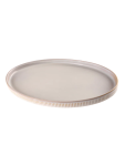 Textured Ceramic Dinner Plate 37CM - None Assorted