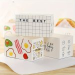 20PCS Greaseproof Sandwich Box Suitable For Fried Eggs Thick Egg Barbecue Sandwich Toast Hamburger Box Paper Tray Camping Suppli