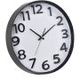 Grey And White Analogue Wall Clock - 40.5CM