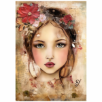 Tear Resistant Deco Print Mixed Media Girl