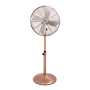 Maverick Floor Standing Fan In Copper Or Chrome - Satin Chrome