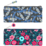 Neoprene Long School Pencil Bag 34CM Design May Vary
