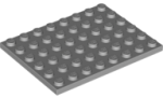 Parts Plate 6 X 8 3036 - Light Bluish Grey