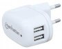 Manhattan Popcharge Home - Europlug C5 USB Wall Charger With Two Ports