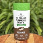 50 Organic Superfoods Drink Mix Raw Chocolate Nature’s Nutrition