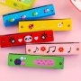 Kids' 16-HOLE Harmonica Toy Set - Wooden Party Favor Musical Instruments With Colorful Plastic Inlay For Children Ages 3-6 Perfect For Beginners Ideal For