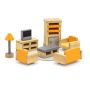 Dollhouse Tv Room Lounge Play Set