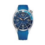 Eco-drive Blue Polyurethane Dress Watch