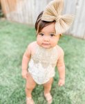Lace Boho Romper With Gold Detail