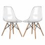 Lucid Cafe Chair Set - Transparent And Stylish