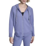 Two-tone Logo Drawstring Hoodie -bluestone