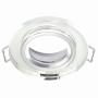 Inspire Recess Ring Round Max 10W Aluminium With Clear Glass