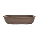 Japanese Unglazed Oval Container - Small 380 L X 320 W X 87MM H