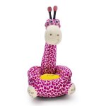 Kids MINI Cartoon Sofa- Pink Giraffe