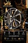 20 Inch Audi Rims 5 112 Pcd Black Machined Face Alloy Wheels