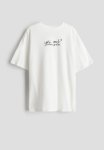 Oversized Printed T-Shirt - White Ariana Grande