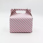 Box Party – Pink Sml Dot stripe plain 10