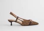 Kitten Heel Stiletto Mule - 7 Print