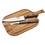 Tramontina 3PC Braai Set With Wooden Cutting Board