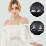 1 4 Pairs Of Transparent Shoulder Straps For Anti Slip Underwear Invisible And Traceless Suspender Bra Anti Drop Strap And Expos