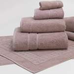 Terry Lustre Country Range 710GSM Bath Mats - Various Colours & Sizes - Shower Mat 60CM X 60CM Dusty Pink