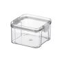 5 Pack - Plastic Square Airtight Food Storage Lunch Box - Transparent
