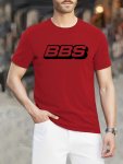 Bbs Letter Print T-Shirt Stylish & Breathable Street Fashion For Men Simple Lightweight Comfy Top Casual Crew Neck Short Sleeve