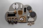 Fidget Sensory Boards - Cloud Grey