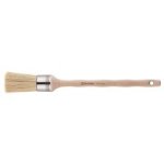 Square Edge Bristle Round Brush - NO.4. - Stainless Steel Ferrule 23MM