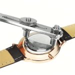 Stainless Steel Watch Repair Tool Kit - Adjustable Back Case Opener & Press Closer For Watches Jewelry & Boots