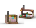 128 Piece Build Mine Magnet World Minecraft - Bakery
