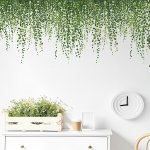 Transform Your Wall With This 1PC Long Green Vine Decorative Sticker - Diy Materials Included
