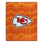 Zubaz By Northwest Nfl Zubified Raschel Throw Blanket 50 X 60 Kansas City Chiefs