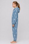 Kiddies Printed Hooded Winter Hooded Onesie Pyjama 3 To 14 Years