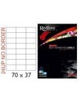 L24UPNB Multi-purpose Inkjet-laser Labels - 70MM X 37MM Pack Of 100
