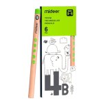 Triangular Pencils 4B 6 Pieces