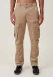 Cotton On Slim Engineered Cargo Pant - Light Camel