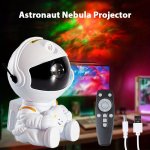 1PC Astronaut Spaceman Star Projector Night Light Gypsophila Ceiling Table Lamp Atmosphere Boy Room Bedroom Birthday Holiday Gif
