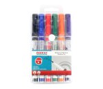 Whiteboard Markers 6 Markers - Slimline Tip - Pouch