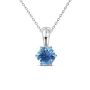 DESTINY Blue Topaz Necklace With Swarovski Crystal