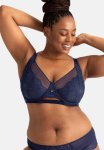 Curvy Lilian Wired Bra - Blue
