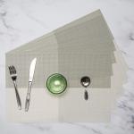 Grey Shades Colour Block Placemats - 6 Pack