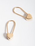 Goldair Gold Plated Sterling Silver Heart Nose Stud Pack