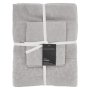 Inspired Grey 3 Piece Hand Guest & Bath Embroidered Towel Set